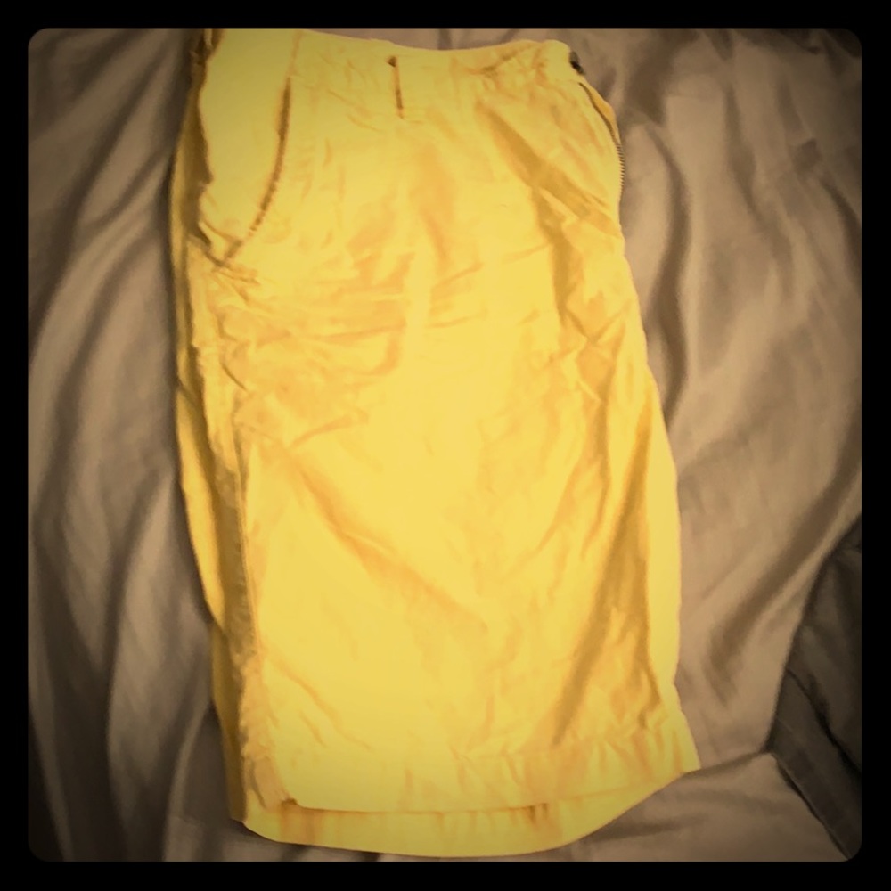 Yellow express shorts